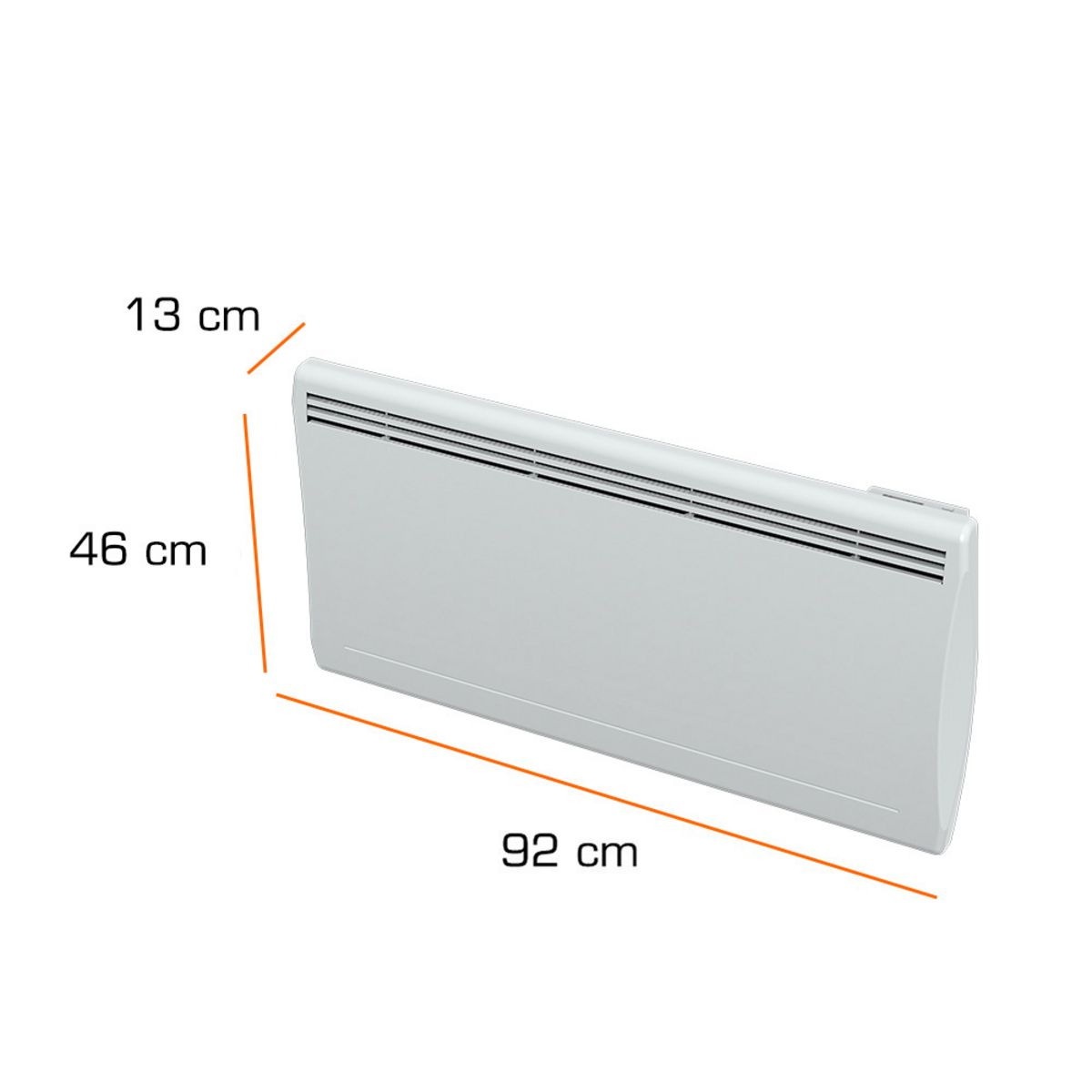 CARRERA Radiateur électrique 2000W à inertie céramique - Jets blanc / Nata