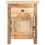 Voir la diapositive 3 : VIDAXL Table de chevet 40x30x50 cm Bois de manguier brut