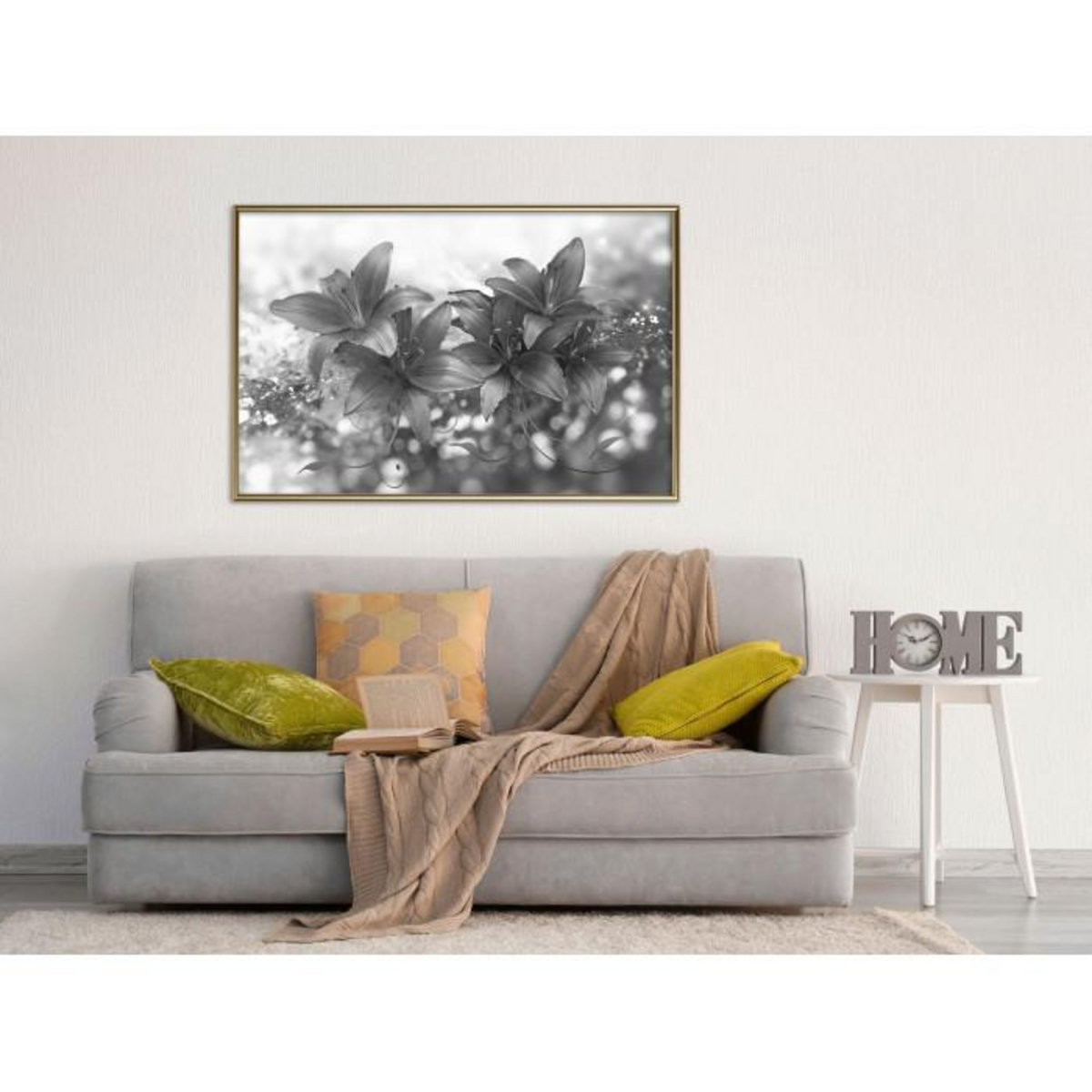 Paris Prix Affiche Murale Encadrée  Dark Lillies