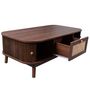 Voir la diapositive 4 : MERAX Table Basse 100 Cm Marron Avec 1 Tiroir