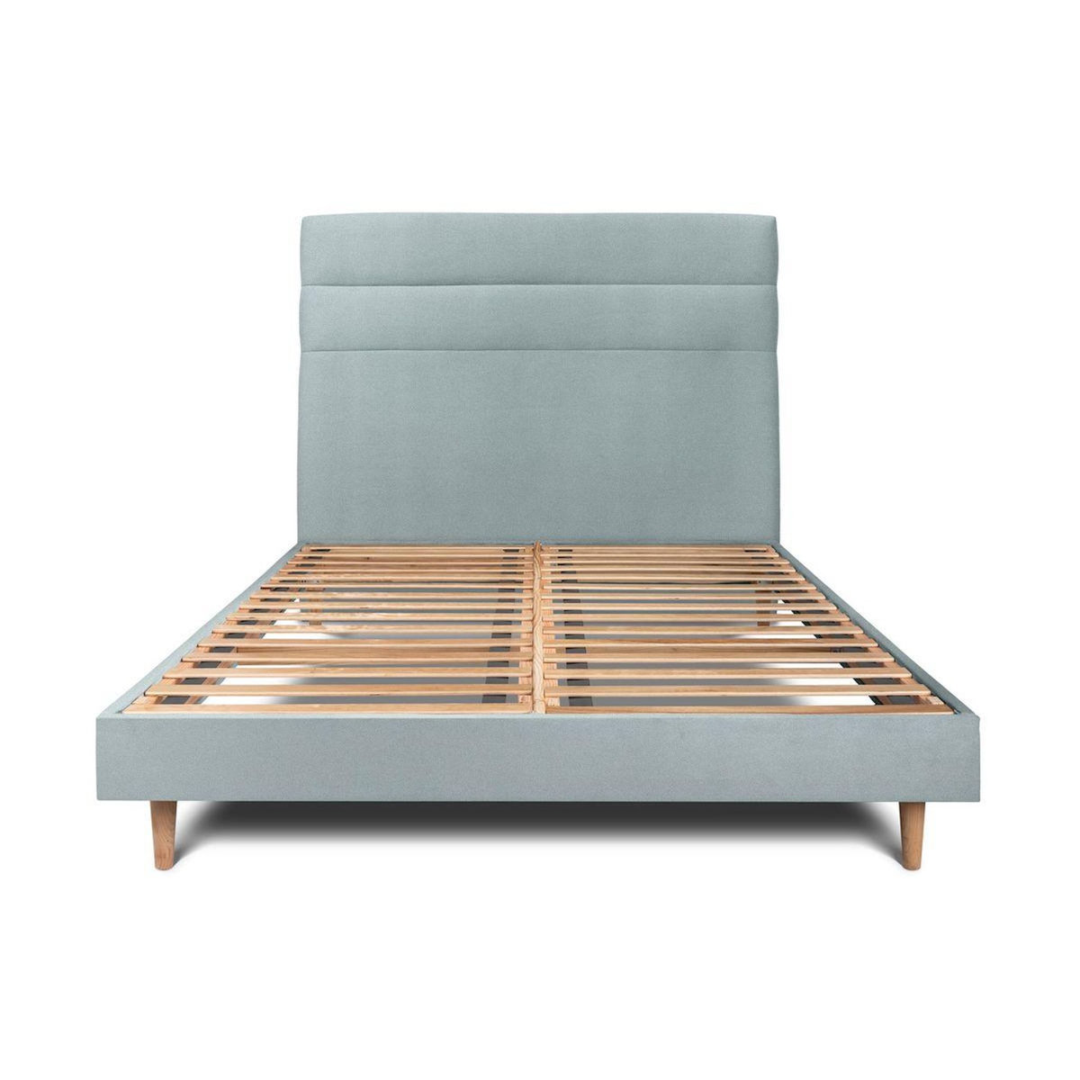 Sommeil de Plomb Lit avec tête de lit lignes velours et sommier kit - Hauteur totale : 29cm