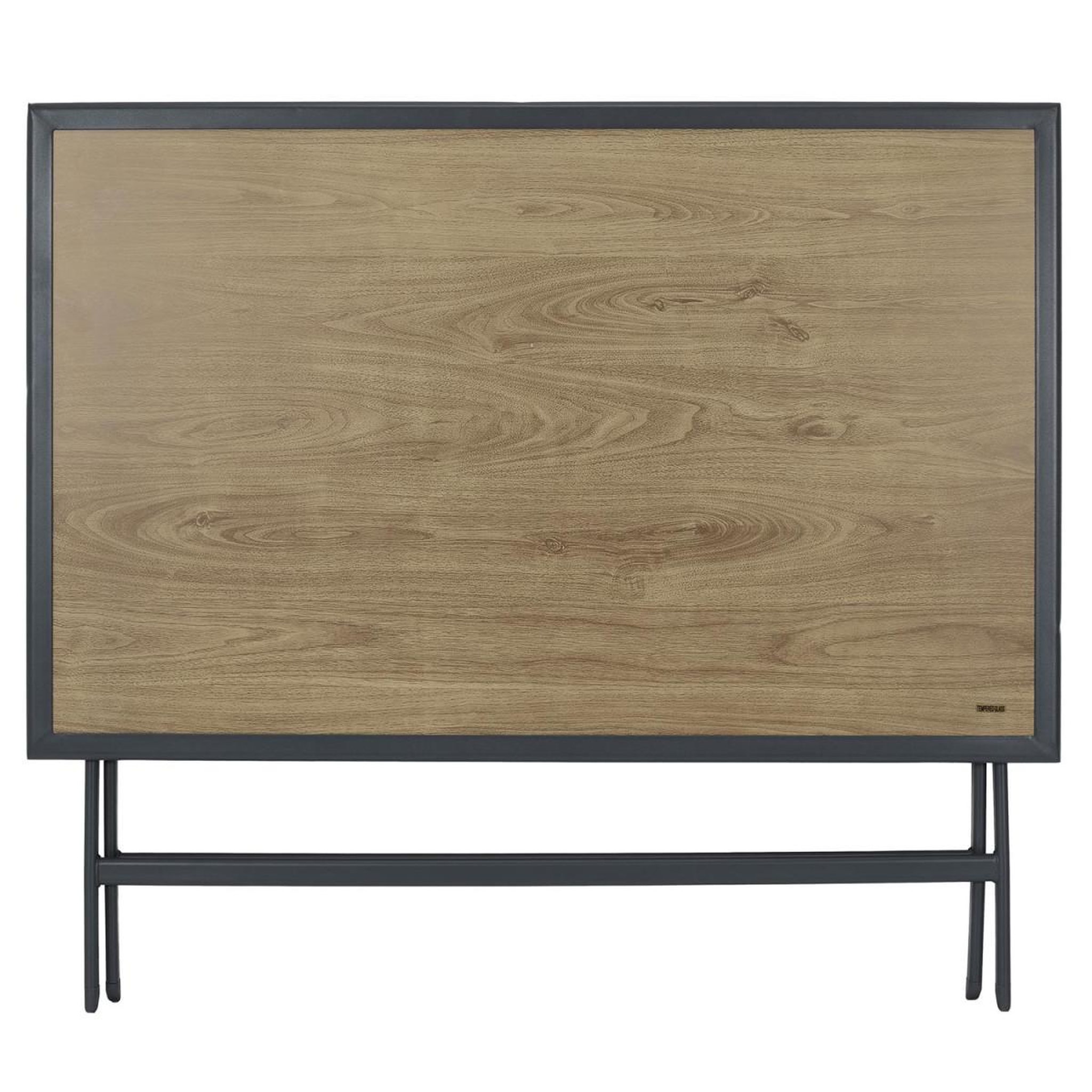 Voir la diapositive 3 : The Home Deco Factory Table de jardin pliable  barcelone  110cm gris & naturel