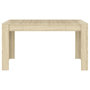 Voir la diapositive 3 : VIDAXL Table a manger Chene sonoma 140x74,5x76 cm Bois d'ingenierie