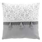 Paris Prix Coussin Déco Imprimé  Flavie  50x50cm Gris