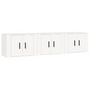 Voir la diapositive 2 : VIDAXL Meubles TV muraux 3 pcs blanc 57x34,5x40 cm