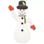 VIDAXL Bonhomme de neige gonflable de Noël avec LED 1000 cm