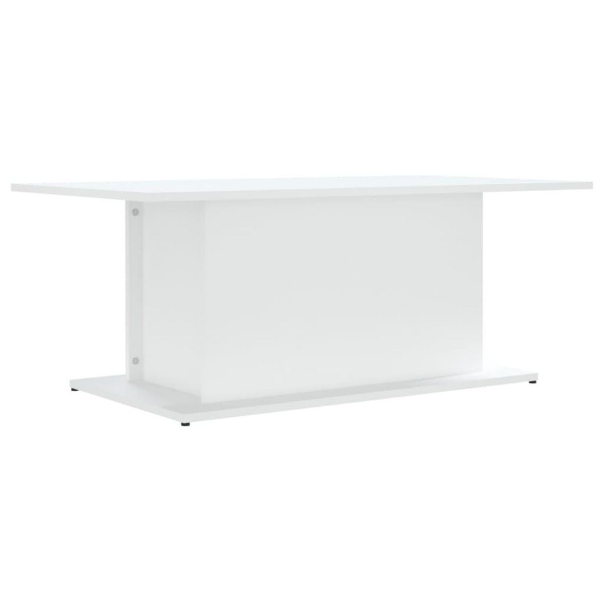 VIDAXL Table basse blanc 102x55,5x40 cm bois d'ingenierie