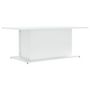 Voir la diapositive 2 : VIDAXL Table basse blanc 102x55,5x40 cm bois d'ingenierie