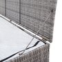 VIDAXL Boîte de rangement de jardin gris 120x50x60 cm resine tressee