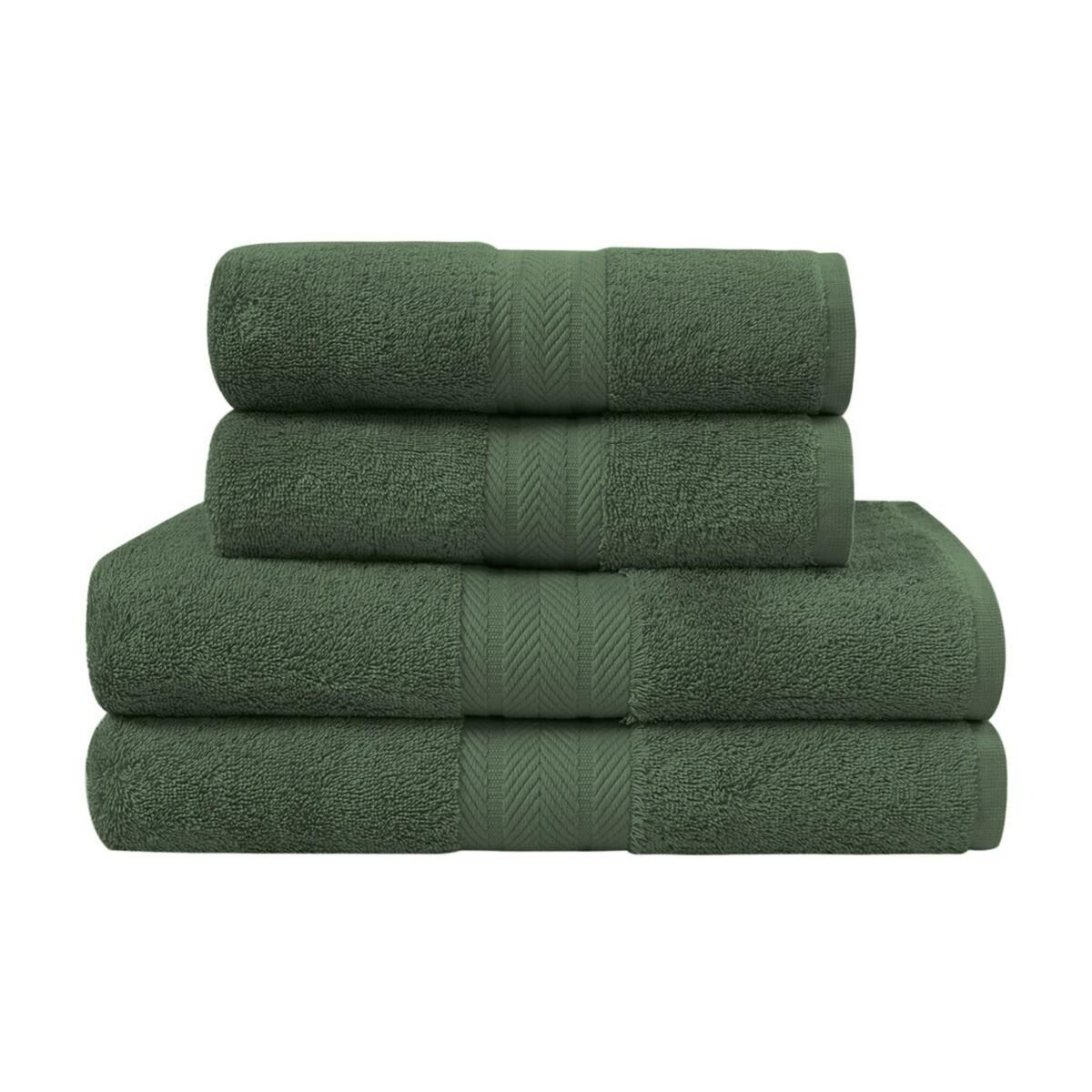 Sensei Maison Ensemble de bain 4 pièces (2 draps de bain + 2 serviettes de toilette) LUXURY