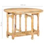 Voir la diapositive 6 : VIDAXL Table a manger Rond 110x76 cm Bois de manguier massif