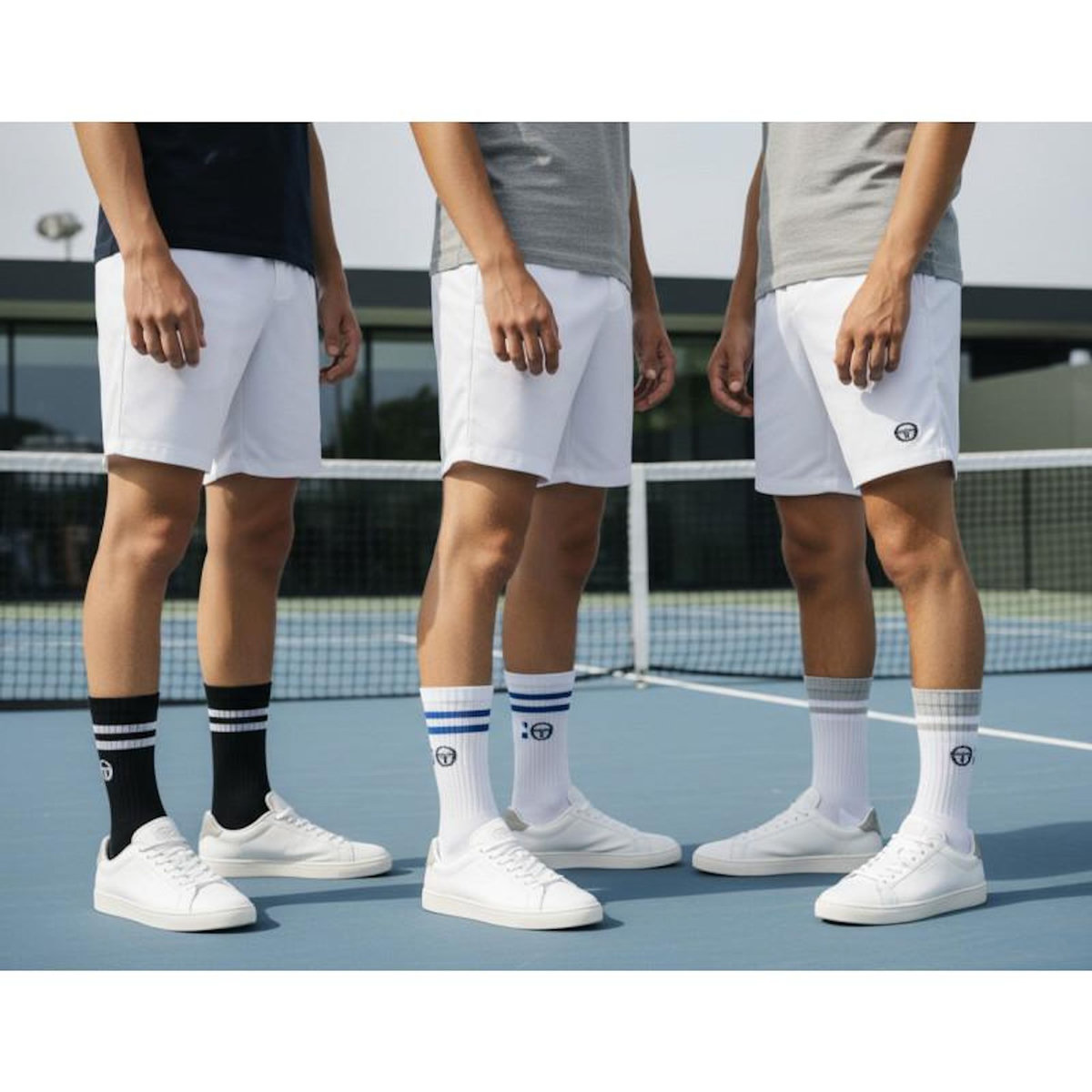 SERGIO TACCHINI Sergio Tacchini Pack de Chaussettes enfant Tennis Crew Lot de 6 Paires