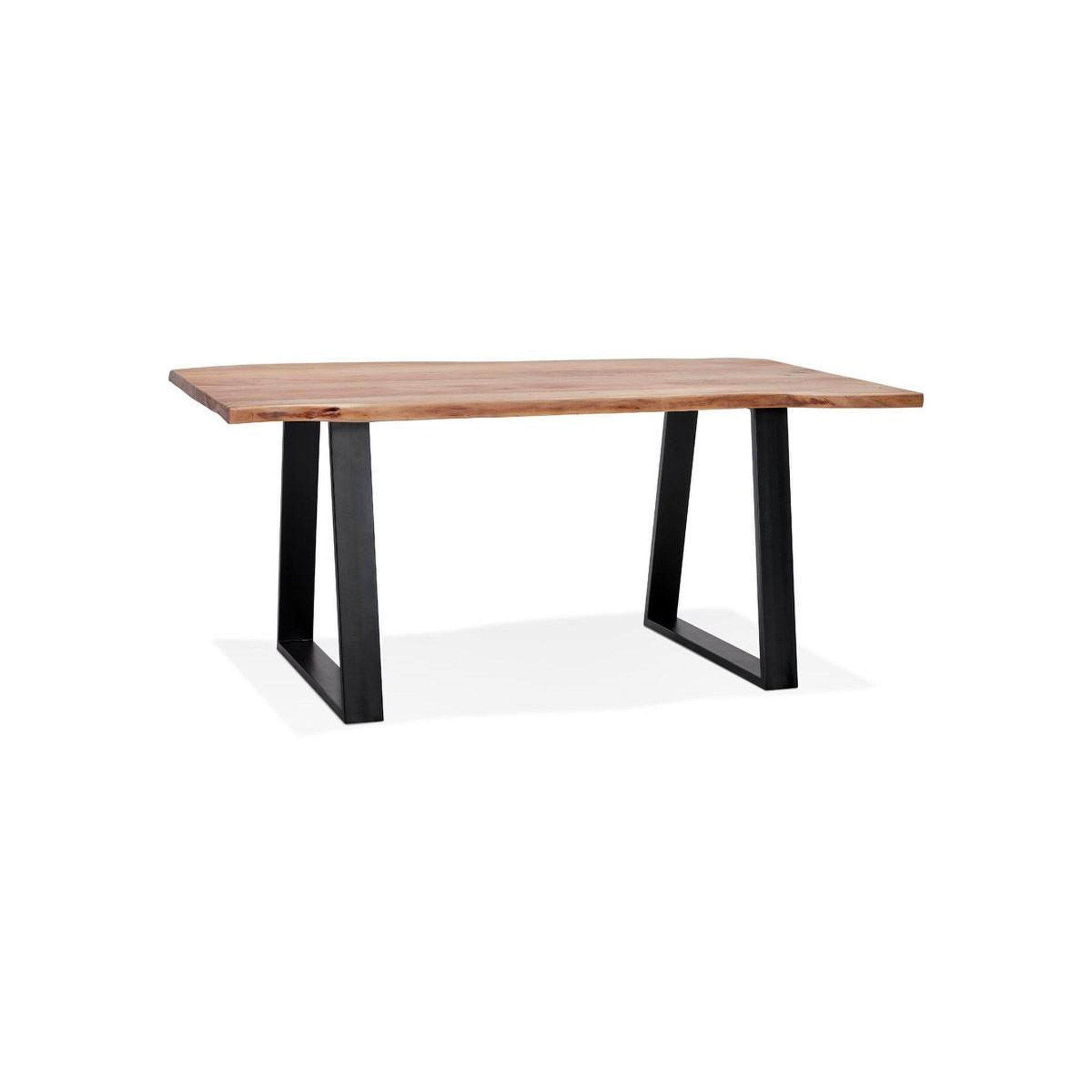 Voir la diapositive 1 : Paris Prix Table de repas  azimato  160cm naturel & noir