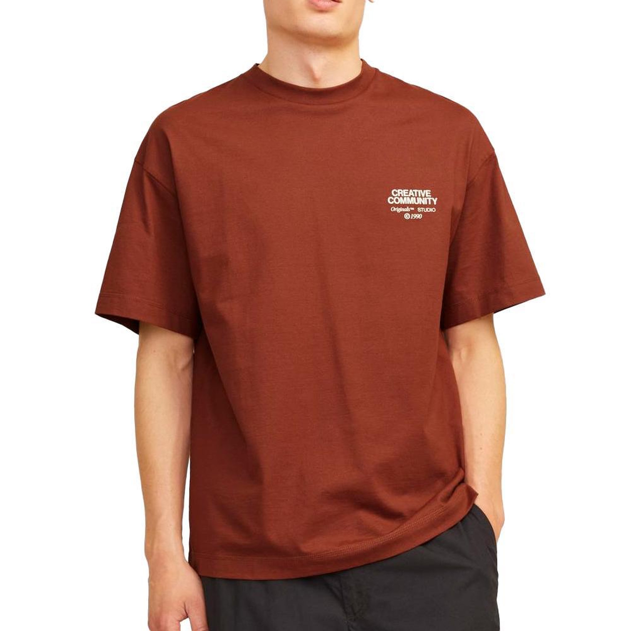 Voir la diapositive 1 : Jack & Jones T-Shirt Rouge Homme Jack & Jones Noho