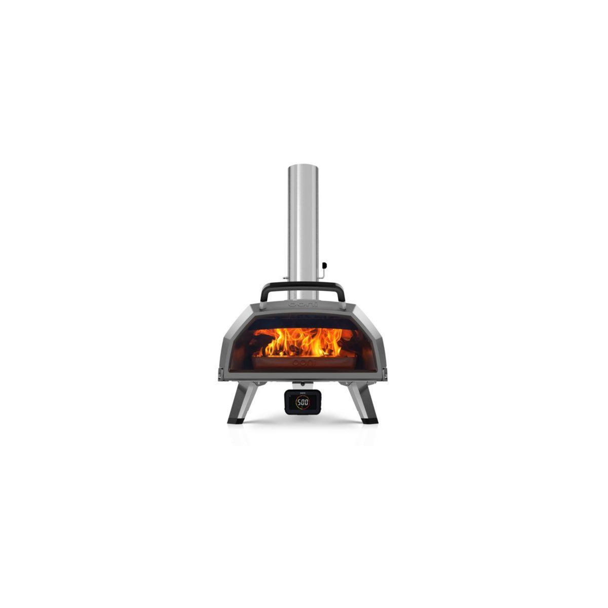 OONI Four à pizza charbon Karu 2 Pro noir multicombustible pizza 40cm préchauffage 15 min, de 110 à 500°C, thermostat digital