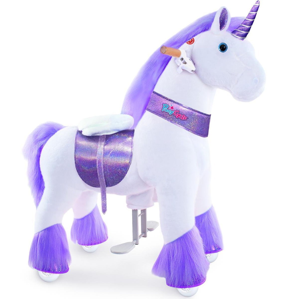 Ponycycle Licorne blanche - violette