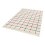 Voir la diapositive 2 : SWEEEK Tapis intérieur shaggy motif quadrillage multicolore avec franges Edward