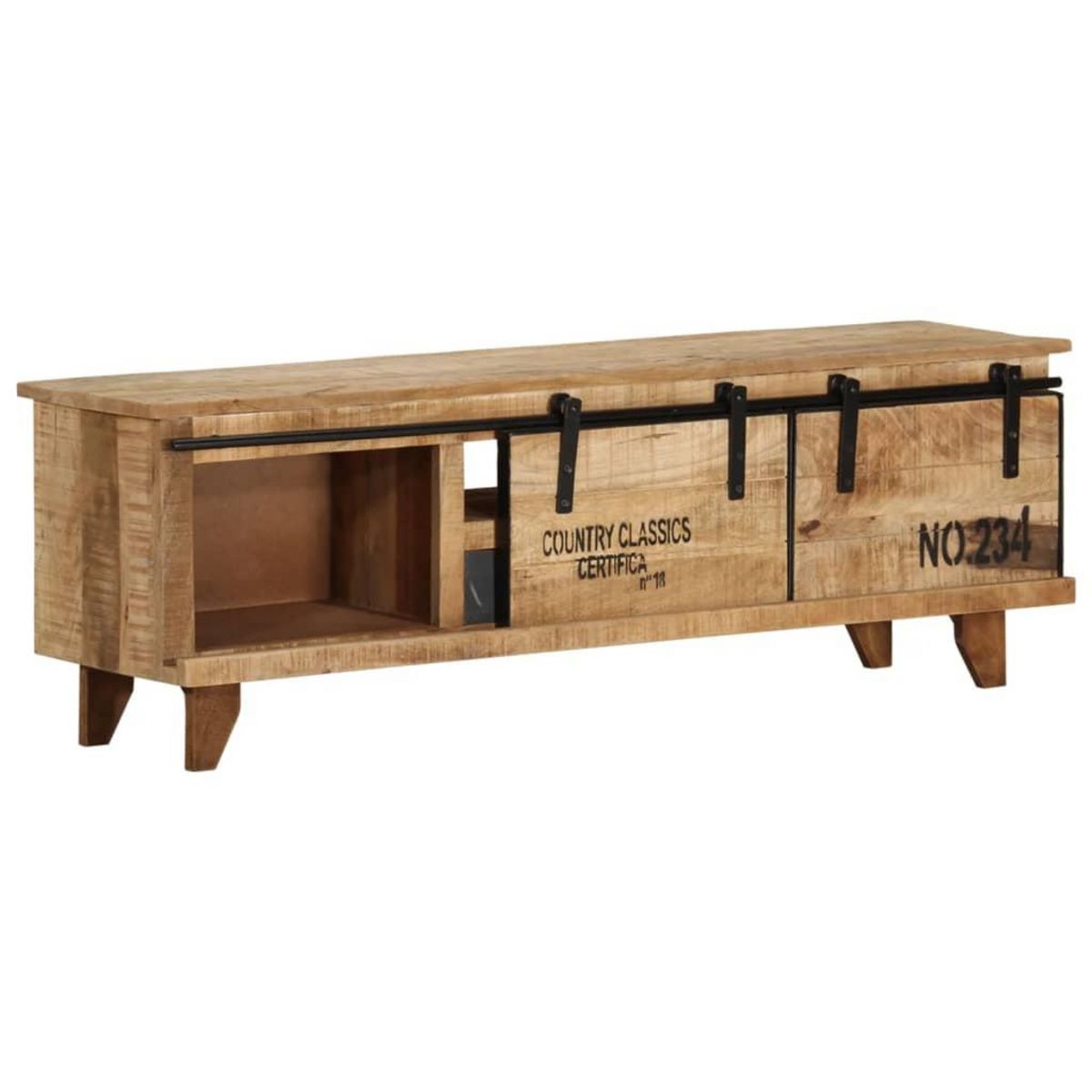 VIDAXL Meuble TV 120x30x40 cm Bois massif de manguier