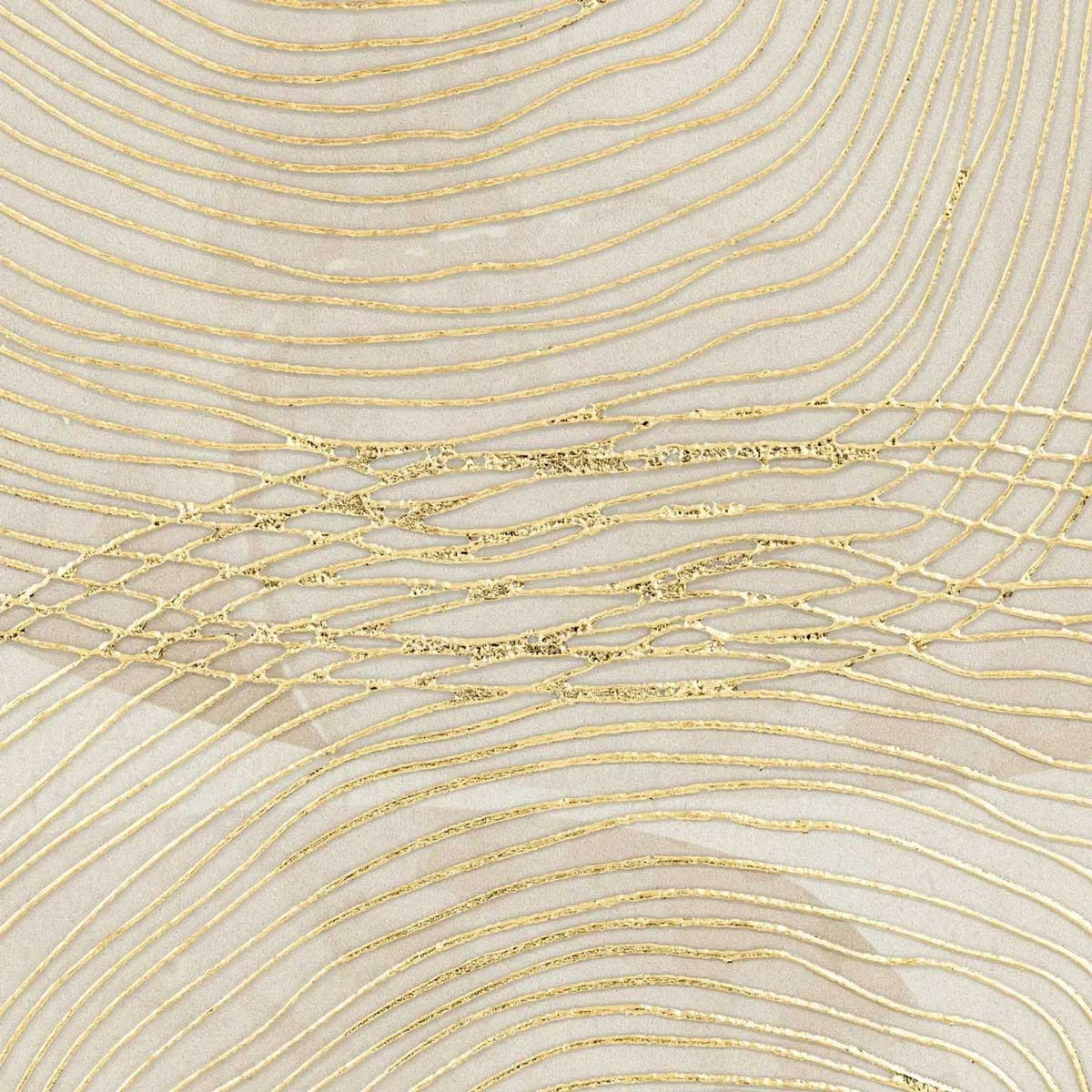 ATMOSPHERA Tableau Imprimé Déco  Elin  50x70cm Beige & Doré