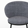 Voir la diapositive 5 : Rendez vous déco Chaise en tissu gris et pieds en métal noir-Angèle