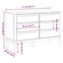 Voir la diapositive 6 : VIDAXL Commode FLORO blanc bois de pin massif