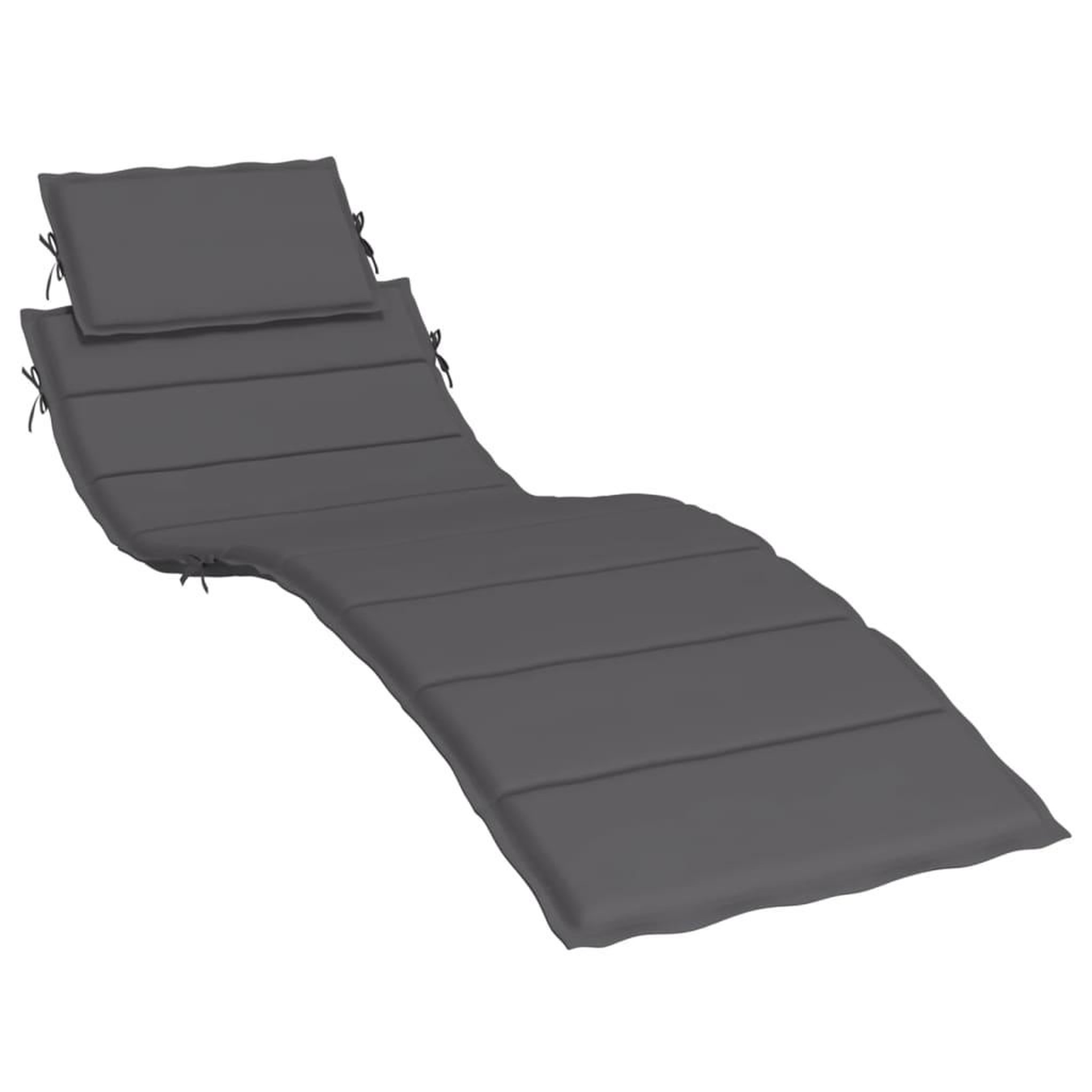 Voir la diapositive 2 : VIDAXL Coussin de chaise longue anthracite 186x58x3 cm tissu oxford