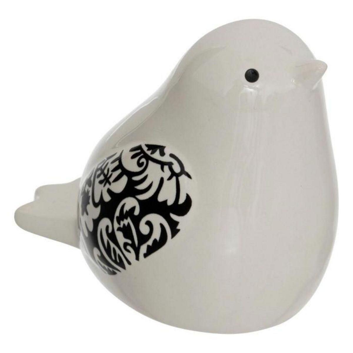 ATMOSPHERA Lot de 2 Statuettes Oiseaux  Lumia  11cm Blanc