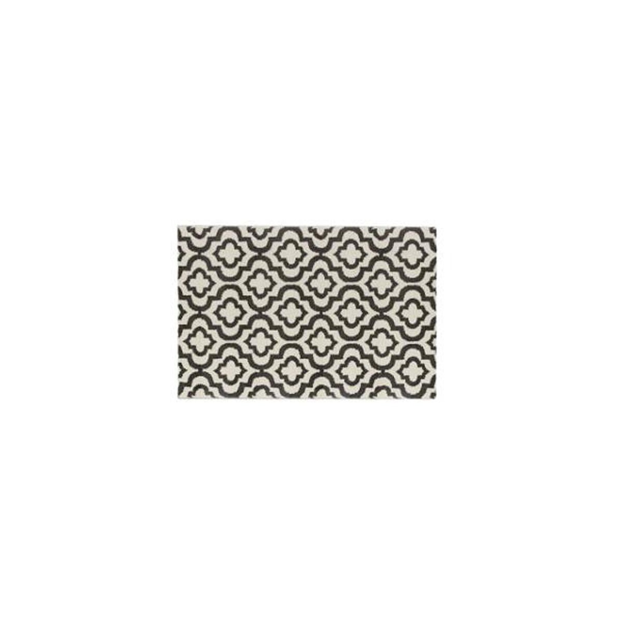 Voir la diapositive 2 : ATMOSPHERA Tapis déco rectangulaire  marvin  60x90cm ecru