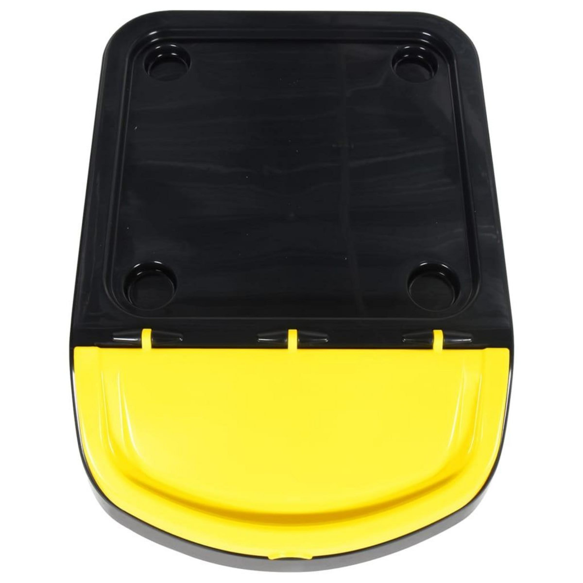 VIDAXL Poubelles empilables avec couvercles 3 pcs noir PP 120 L