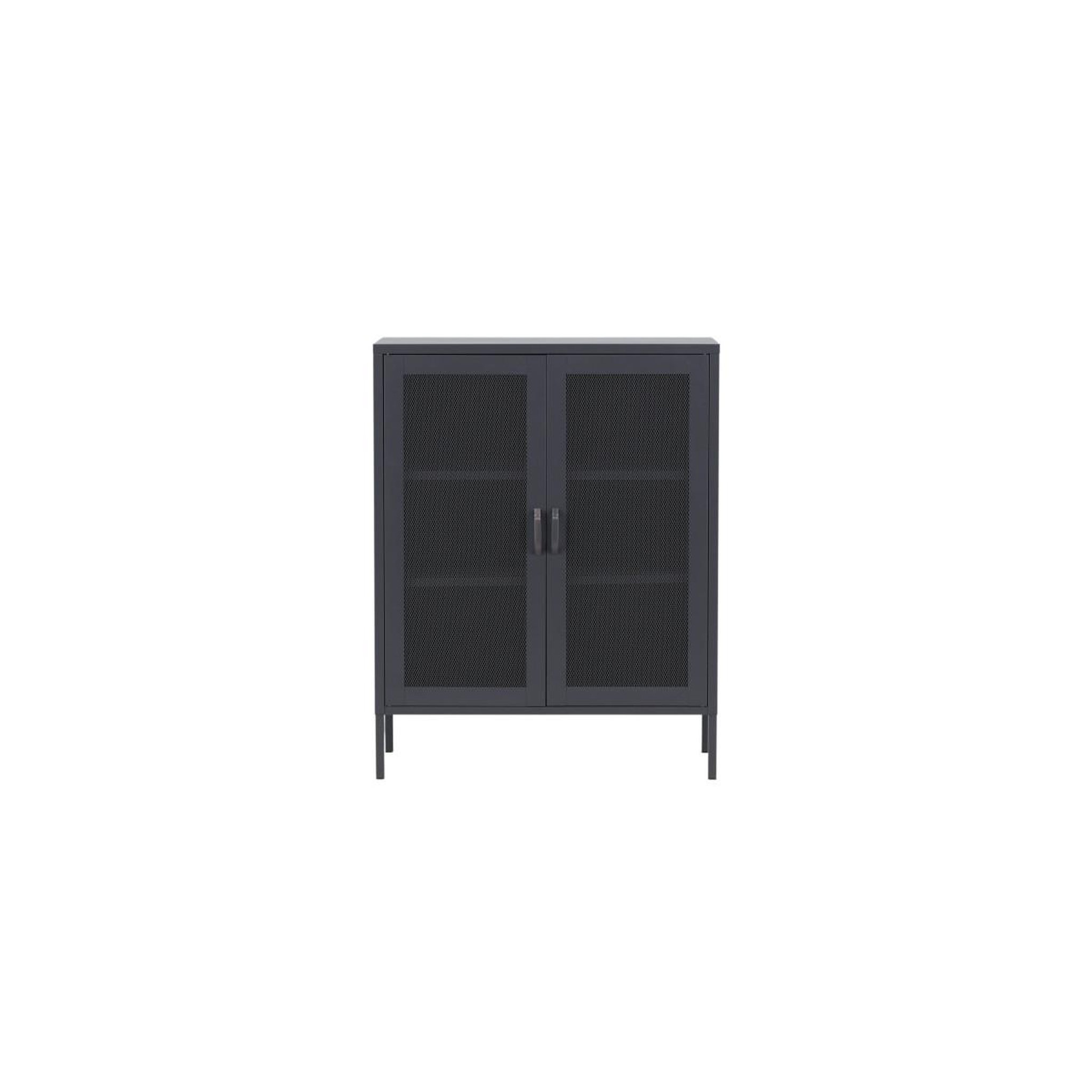 Voir la diapositive 2 : Paris Prix Buffet 2 portes en métal  misha  101cm gris
