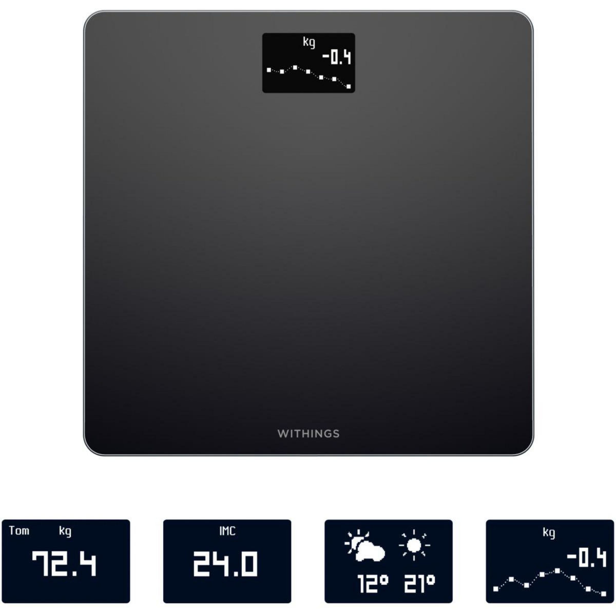 WITHINGS Pèse personne connecté Body Noir