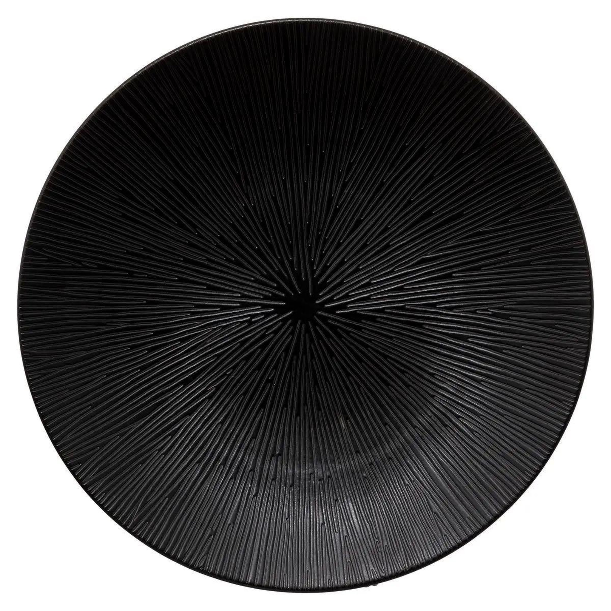 SECRET DE GOURMET Lot de 6 assiettes plates  atelier  27cm noir