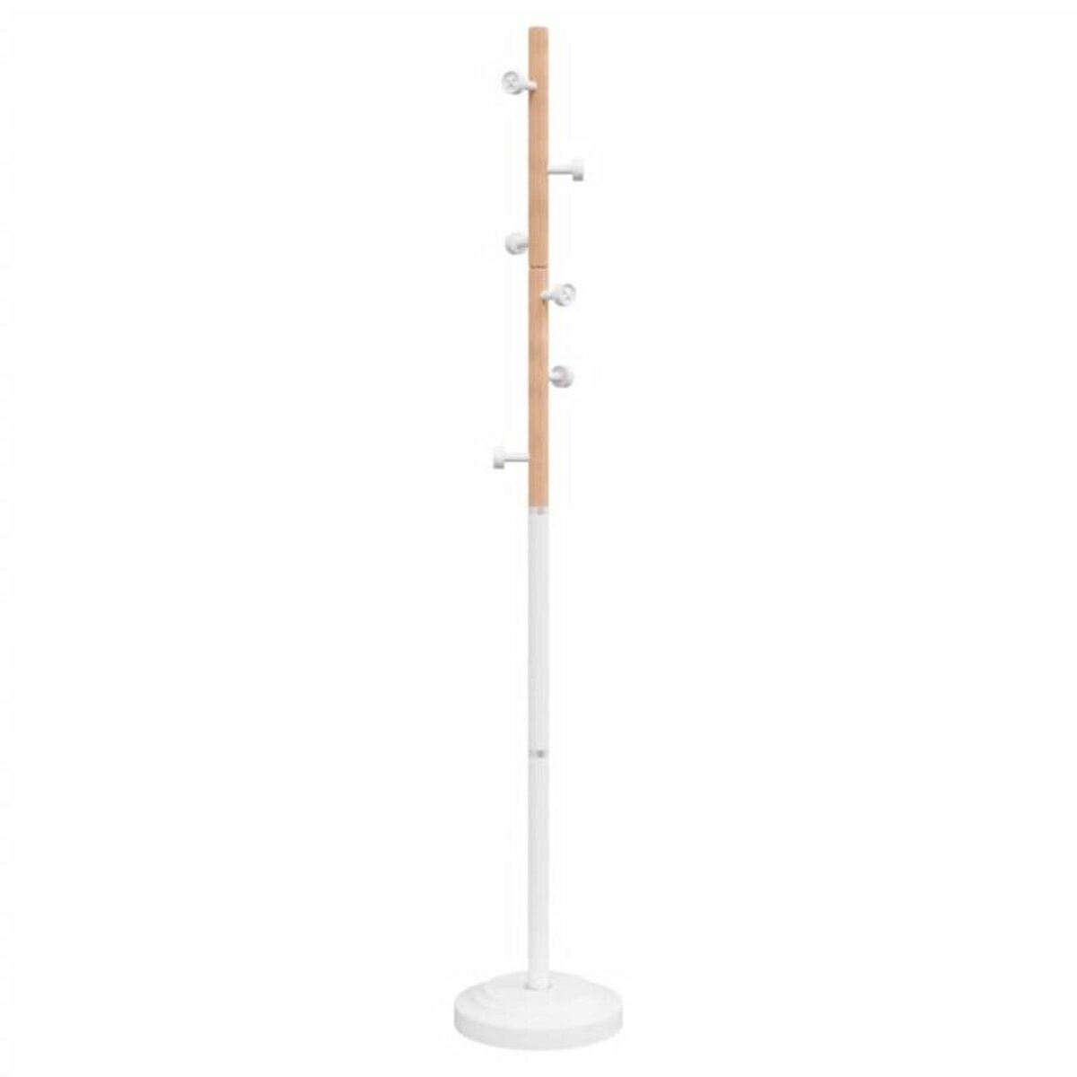 VIDAXL Porte manteau blanc 177 cm fer enduit de poudre