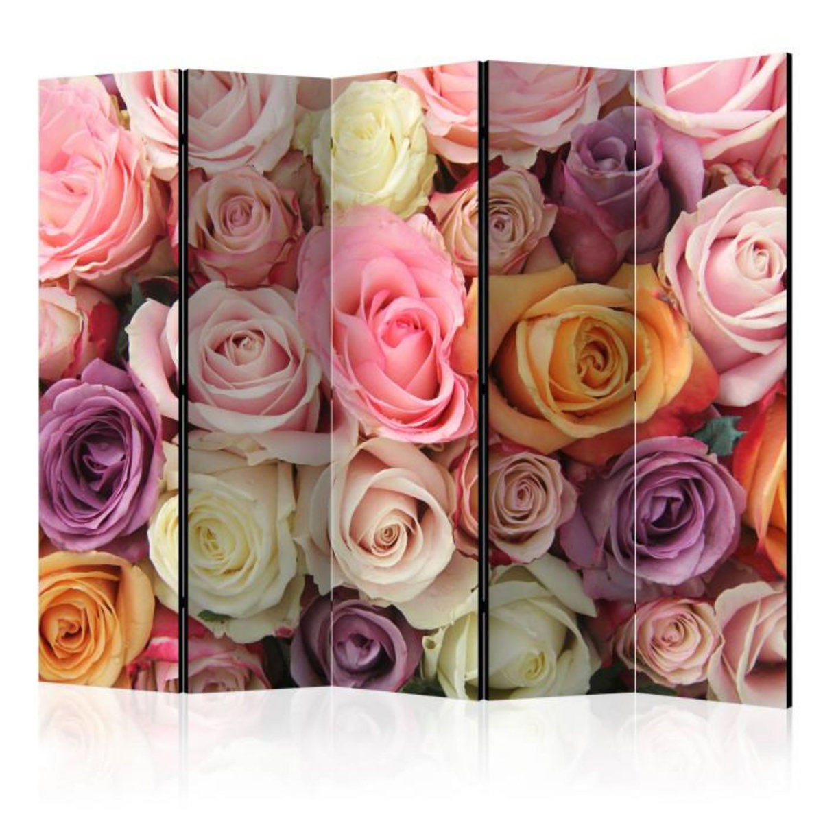 Paris Prix Paravent 5 Volets  Pastel Roses  172x225cm