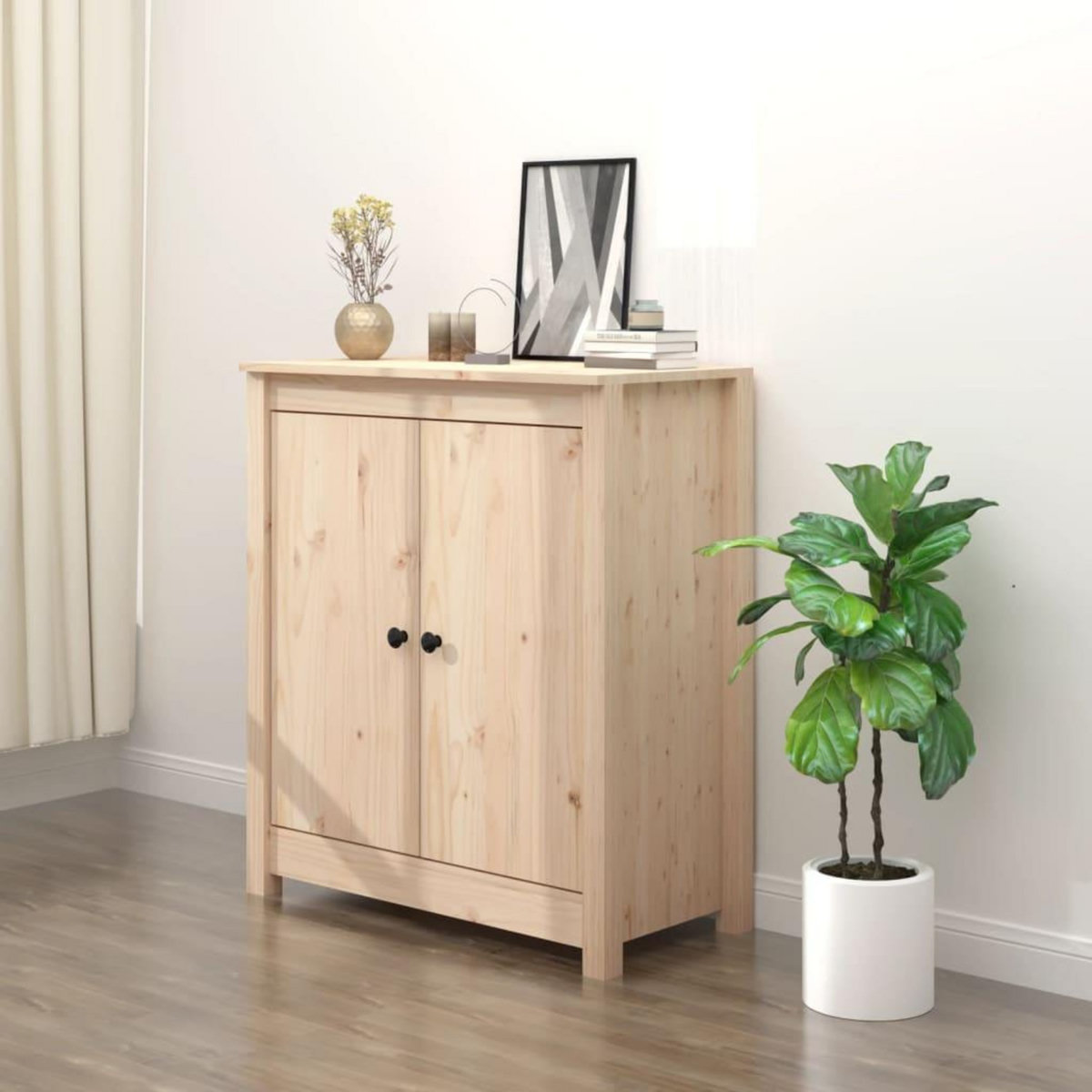 VIDAXL Buffet 70x35x80 cm Bois massif de pin