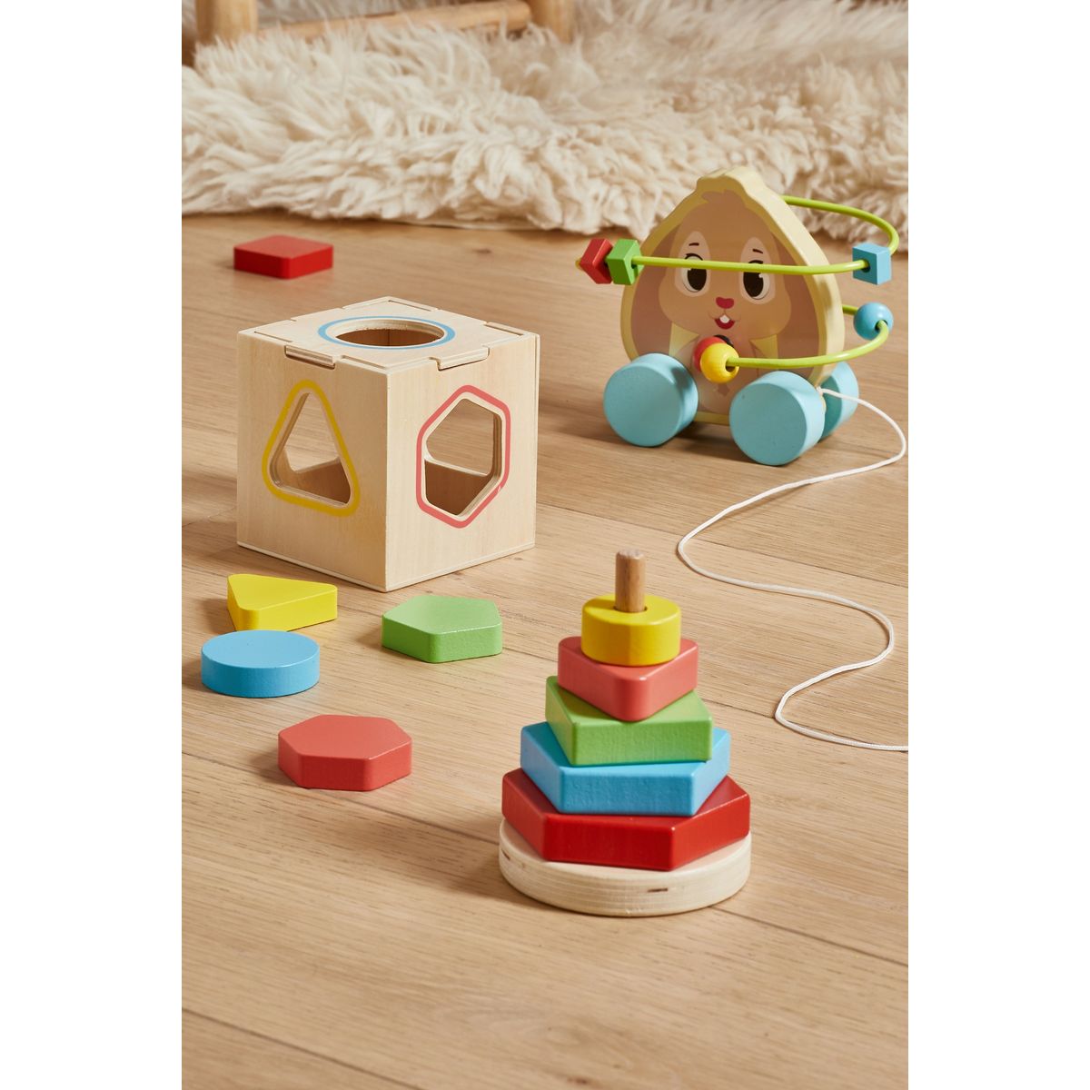 One Two Fun Mon coffret de jeux en bois FSC