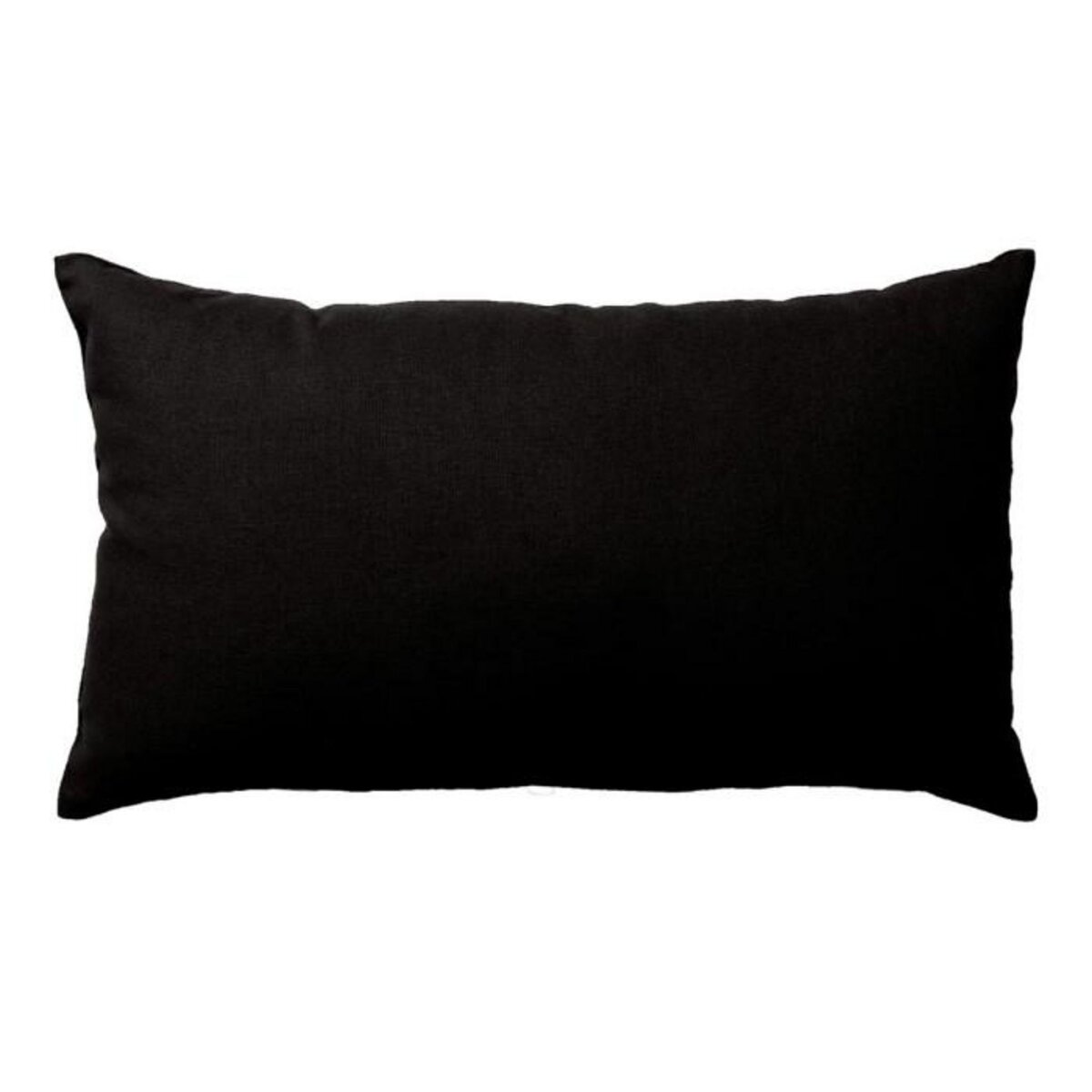 Paris Prix Coussin Déco Uni  Panama  30x50cm Noir