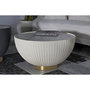 Voir la diapositive 5 : Paris Prix Table Basse Design  Elge  71cm Crème