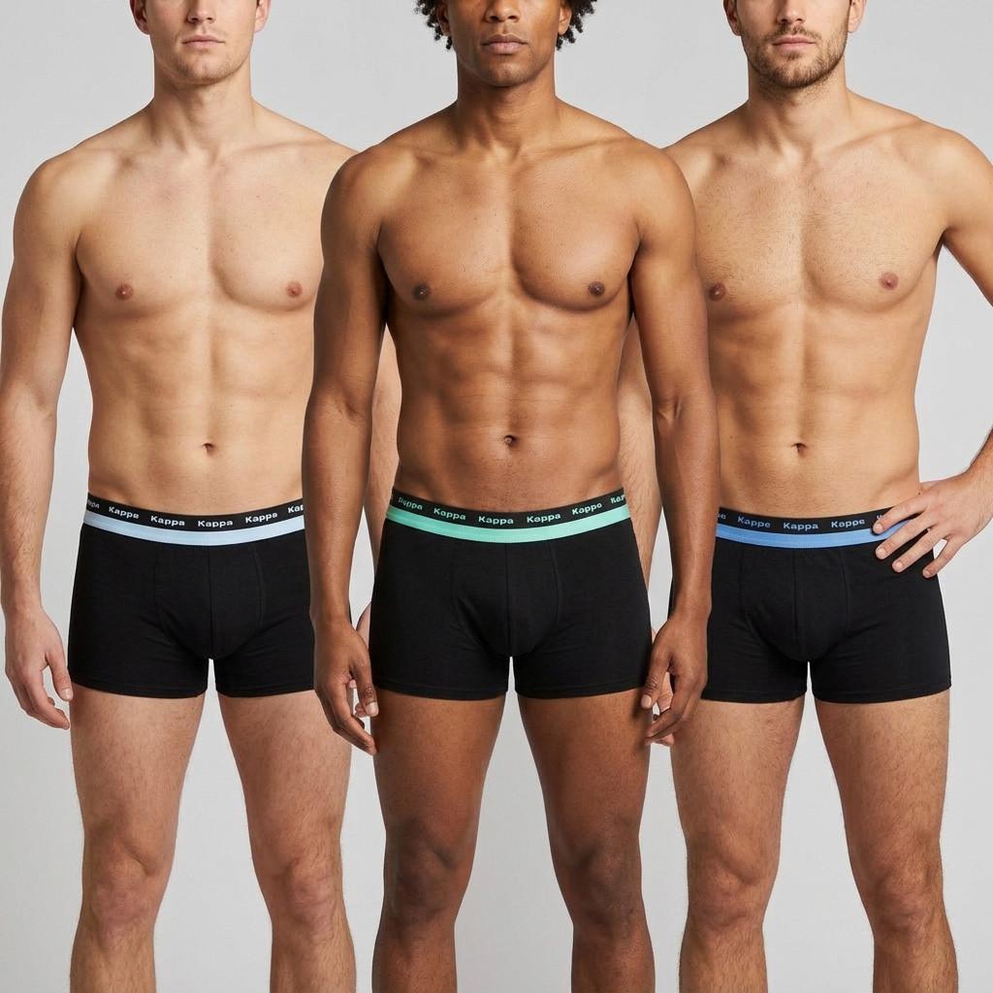 Voir la diapositive 2 : KAPPA KAPPA Boxers Homme Lot de 3, Coton, Ceinture Élastique Siglée Kappa