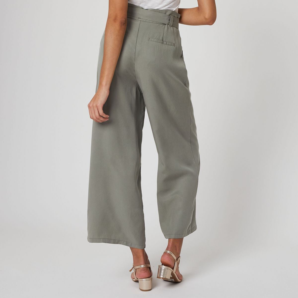 IN EXTENSO Pantalon fluide evasé femme