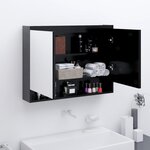 VIDAXL Armoire a miroir de salle de bain 80x15x60 cm MDF anthracite