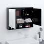 Voir la diapositive 1 : VIDAXL Armoire a miroir de salle de bain 80x15x60 cm MDF anthracite