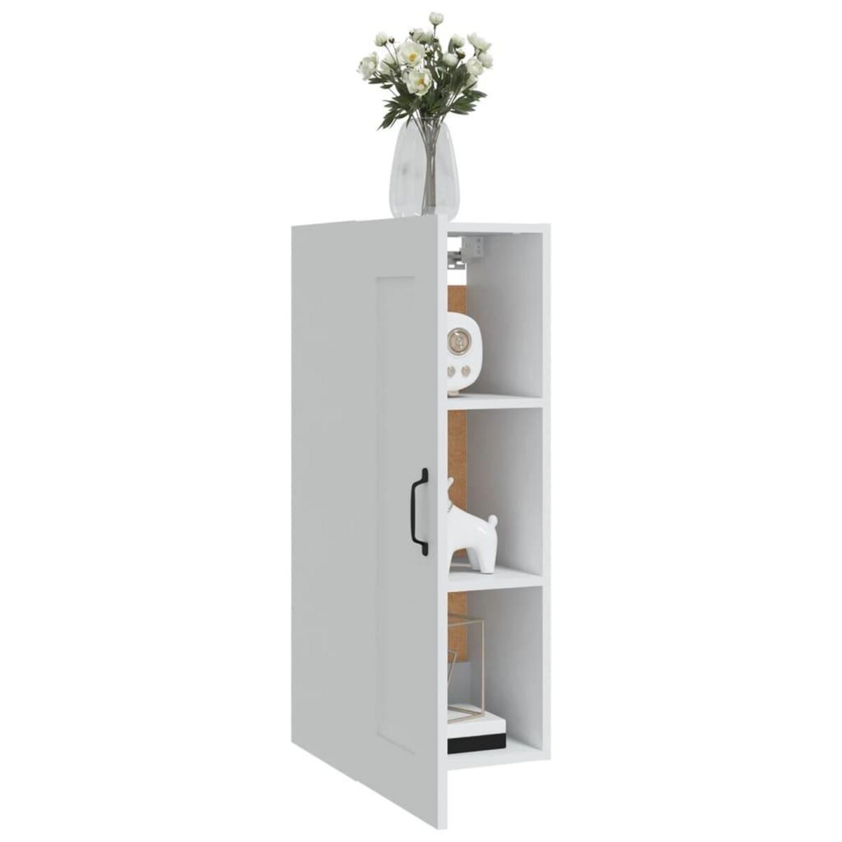 VIDAXL Armoire suspendue Blanc 35x34x90 cm Bois d'ingenierie
