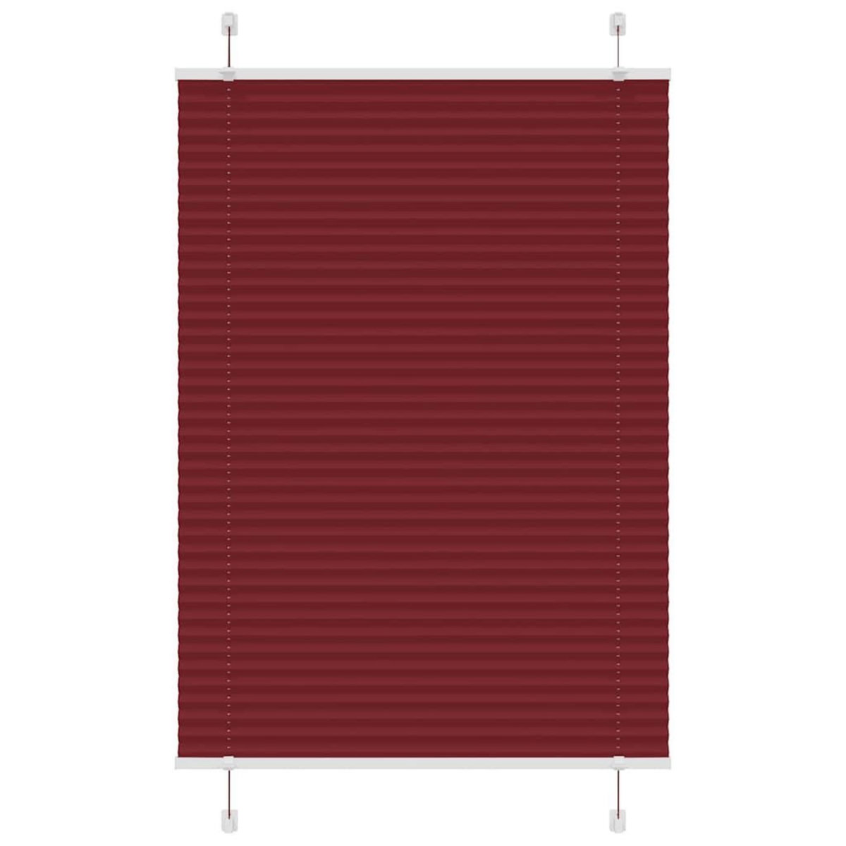 VIDAXL Store plisse rouge bordeaux 90x150 cm largeur du tissu 89,4 cm