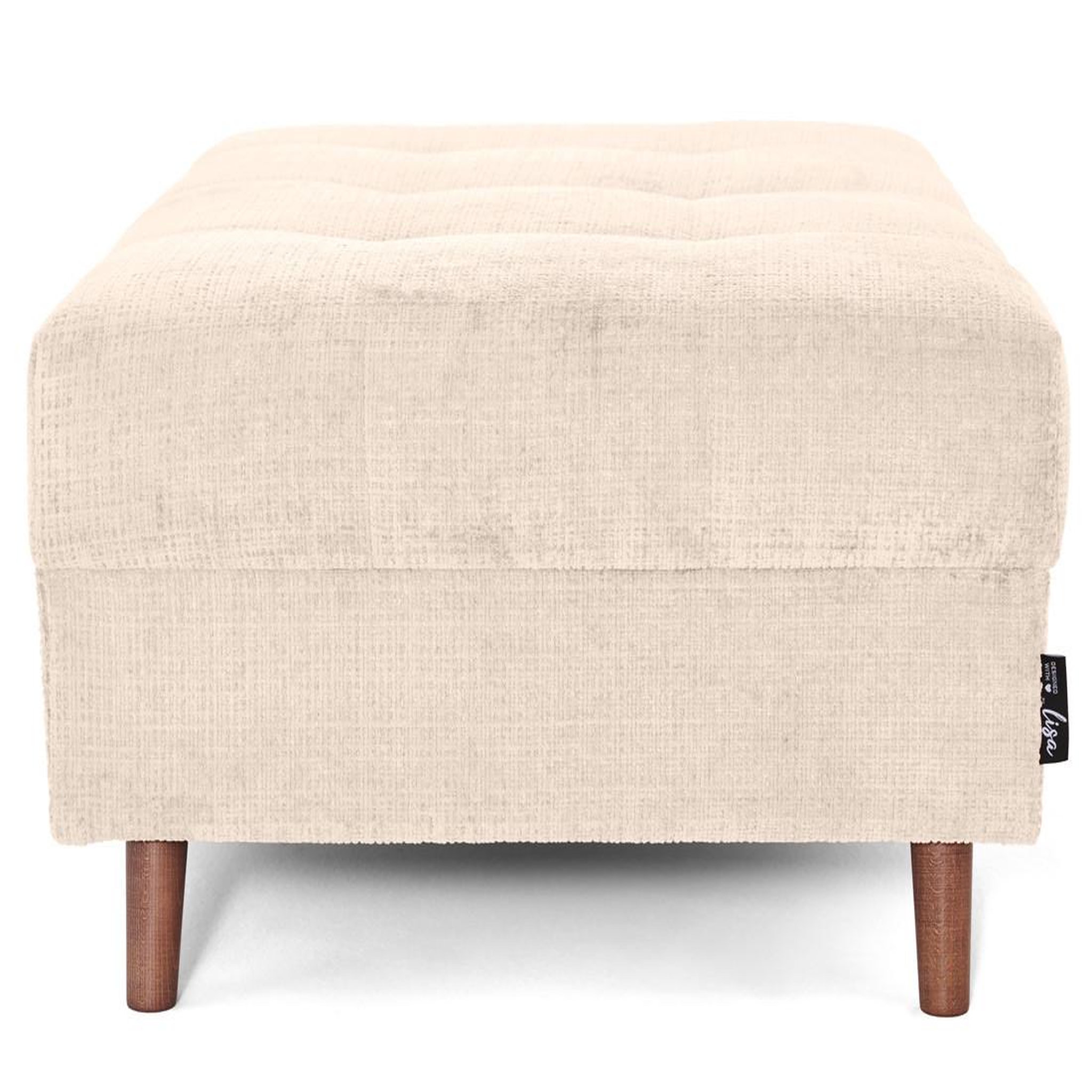 Voir la diapositive 3 : LISA DESIGN Rune - pouf en velours texturé