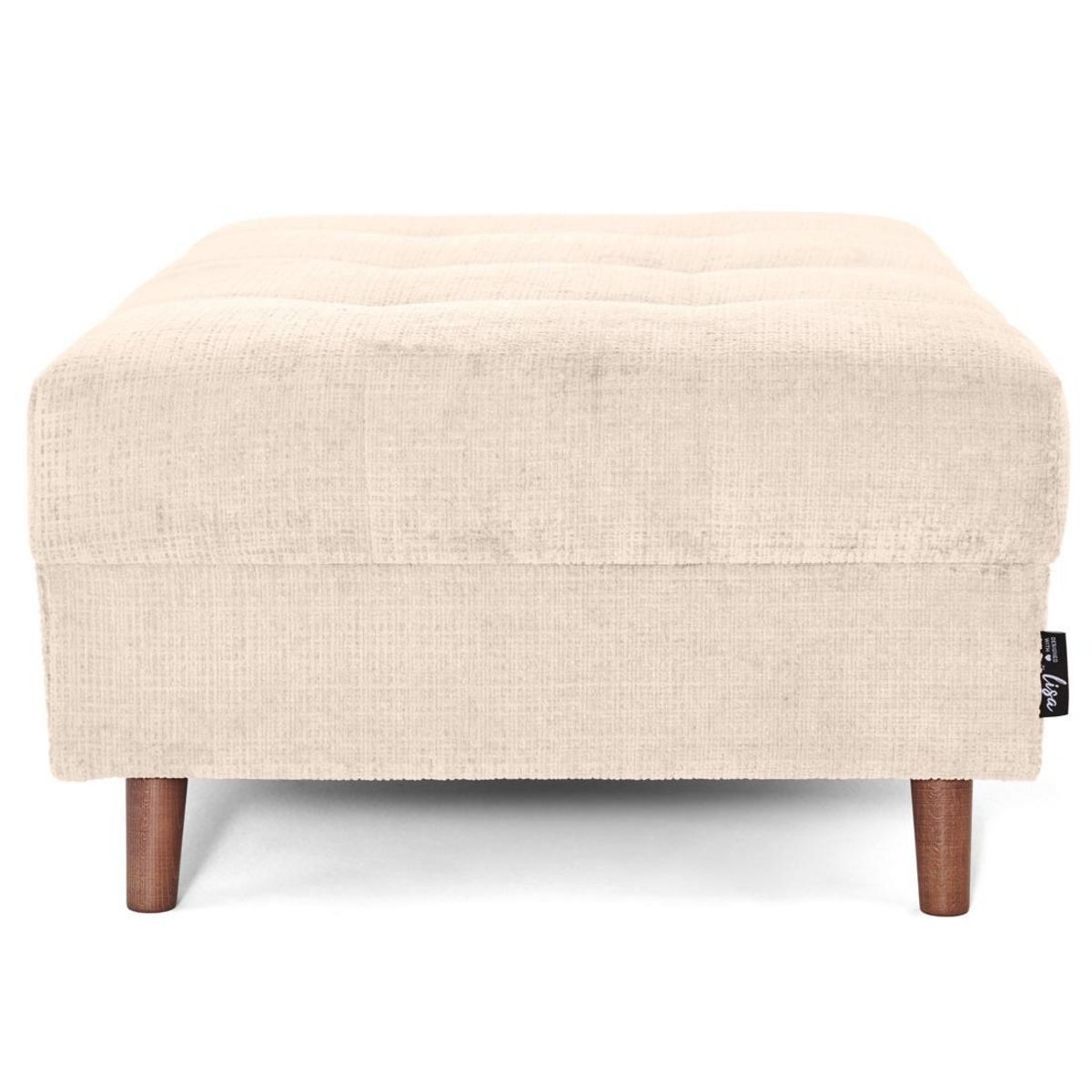 LISA DESIGN Rune - pouf en velours texturé