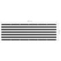 Voir la diapositive 5 : VIDAXL Ecran de balcon Anthracite et blanc 90x300 cm Tissu Oxford