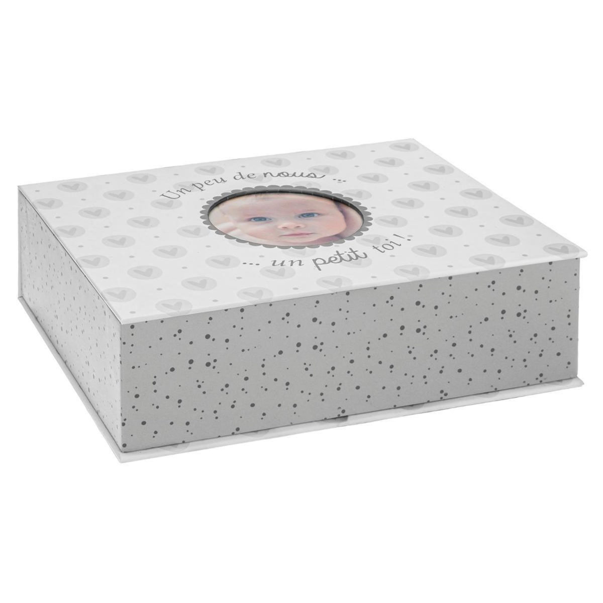 Atmosphera Kids Boîte à Photos  Souvenir  21cm Gris
