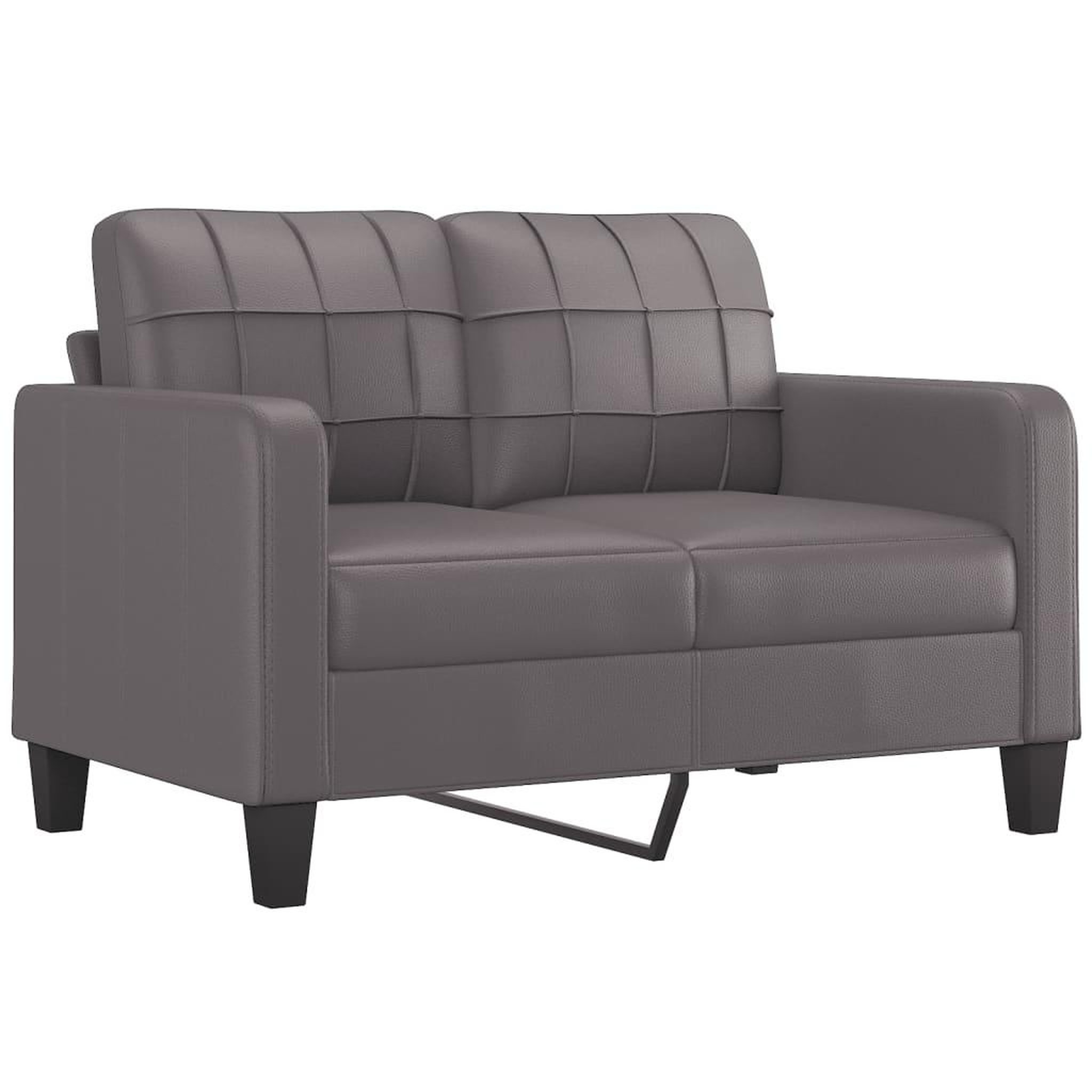 Voir la diapositive 5 : VIDAXL Ensemble de canapes 3 pcs avec coussins gris similicuir