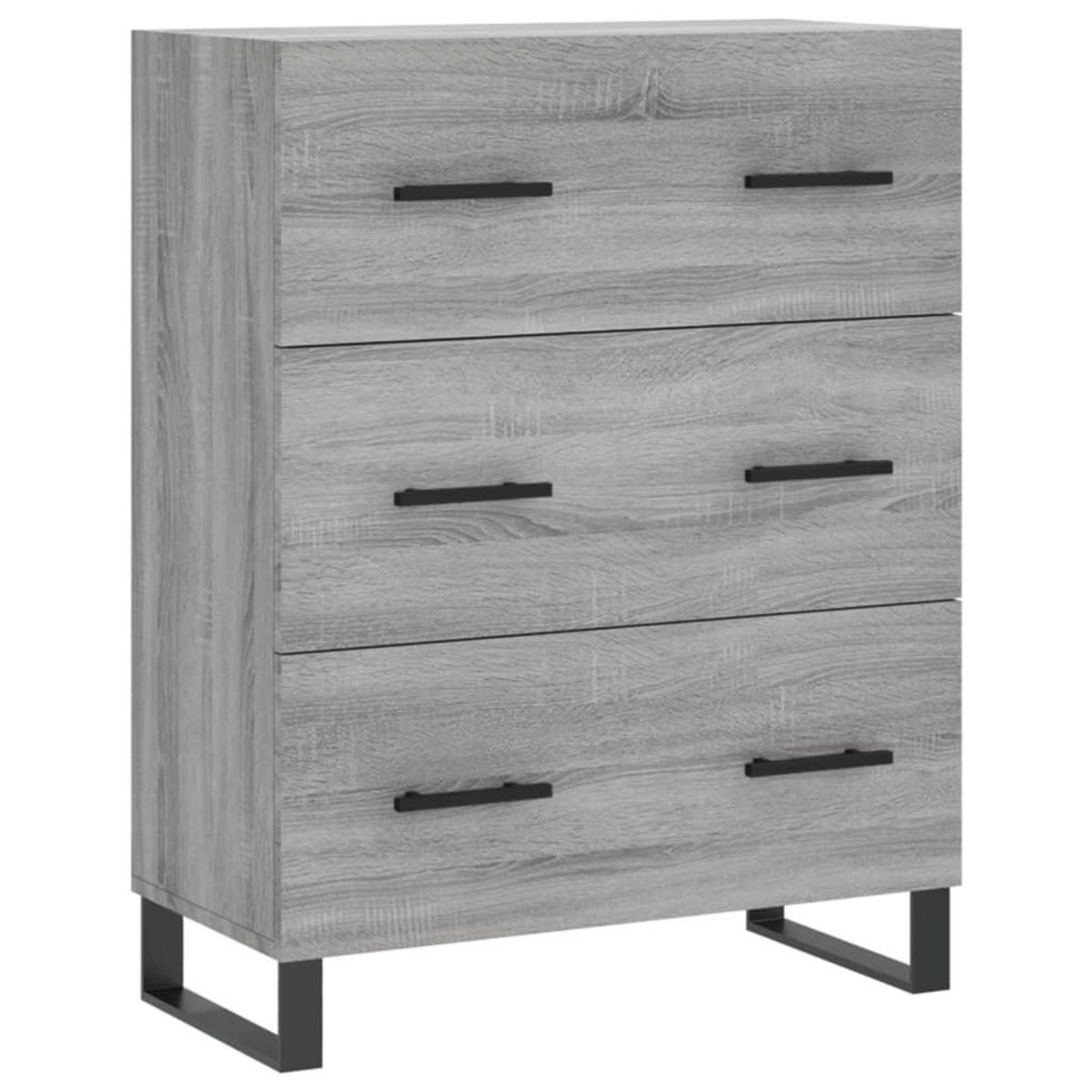 VIDAXL Buffet sonoma gris 69,5x34x90 cm bois d'ingenierie